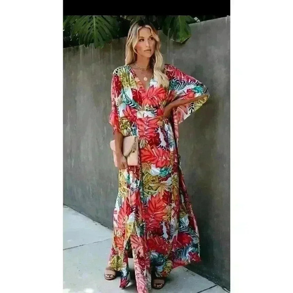 NEW BOHEMIAN VINTAGE SUMMER DRESS - Picture 2 of 14